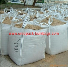 中国 PP の生地 U 様式の極度の袋は 1 トンの企業の砂を包むために袋に入れます サプライヤー