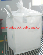 中国 リサイクルされた 1000kg PP は袋適用範囲が広い中間バルク コンテナが 4 個の吊り鎖のループと袋に入れるかさ張ります サプライヤー